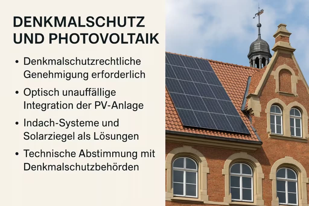 Photovoltaik auf denkmalgeschützten Gebäuden