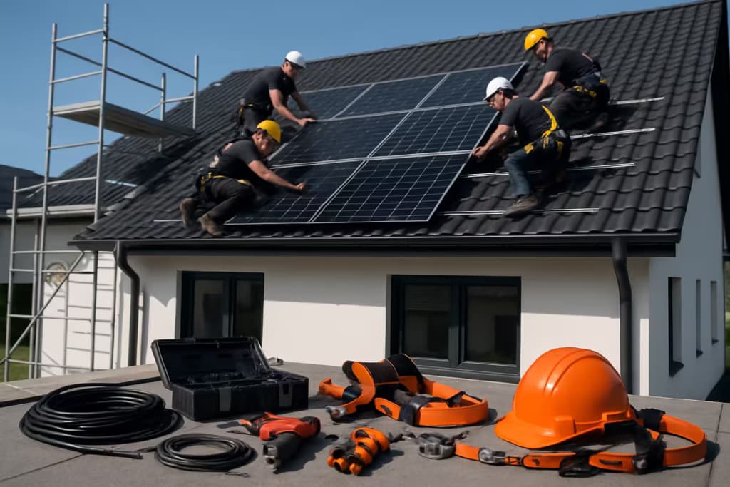 Planung der Solarpanel Installation